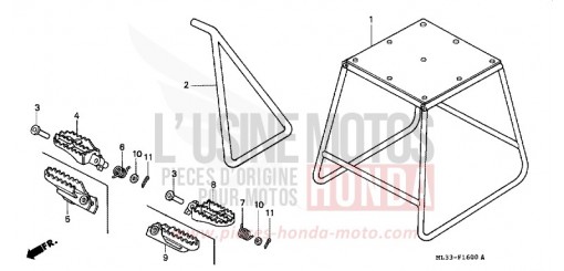 BEQUILLE/MARCHE CR500RP de 1993